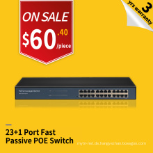 Unterstützen Sie VLAN High Power 300W 100M 24 Port passiven Poe-Switch